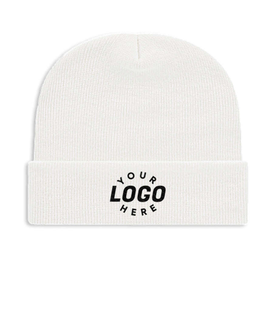 Cap America Tompkin Knit Cuff Beanie in White