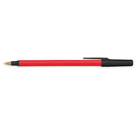 BIC Antimicrobial Round Stic Pen (black ink) - Color: Red / Black