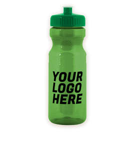 24 oz. Translucent Bike Water Bottle - Color: Translucent Green