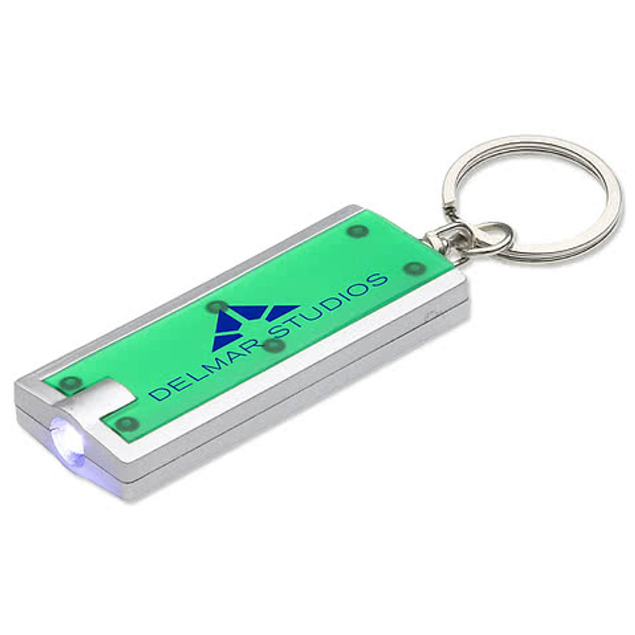 Simple Touch LED Keychain in Green