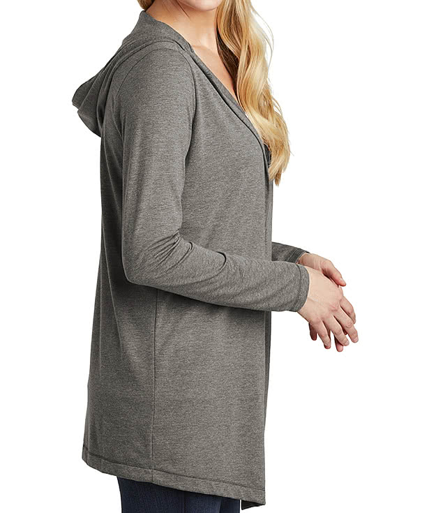District Women's Perfect Tri-Blend Hooded Cardigan