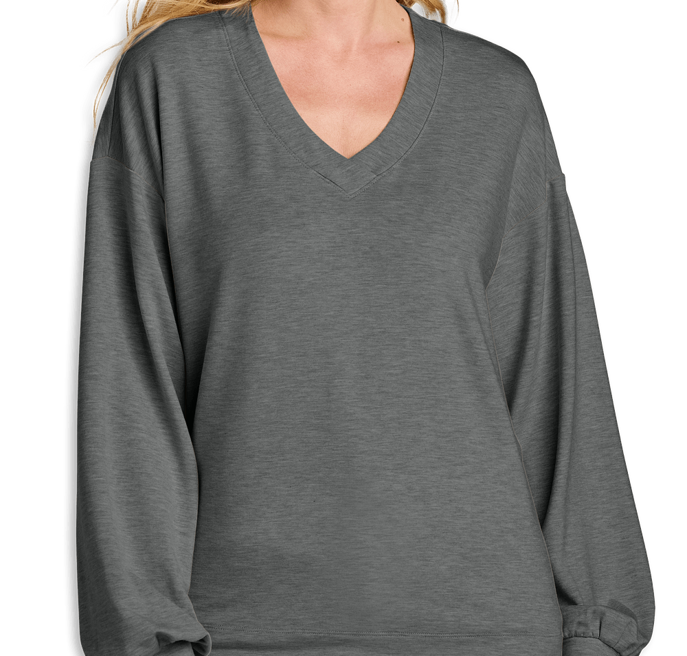 TravisMathew Women's Long Weekend V-Neck Long Sleeve Shirt-default