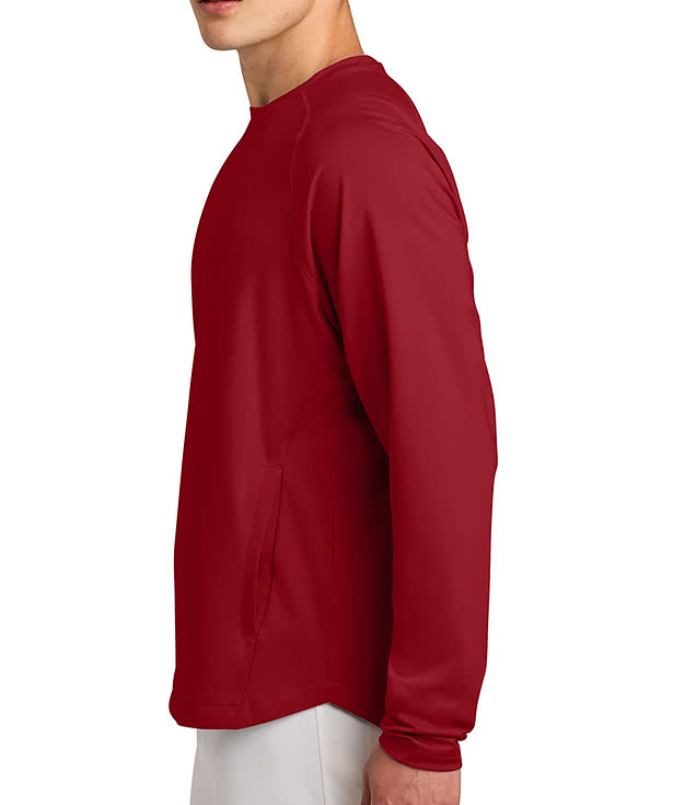 Sport-Tek Sport-Wick Stretch Pocket Crewneck Sweatshirt