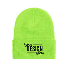 Port & Company Cuff Beanie - Color: Neon Green