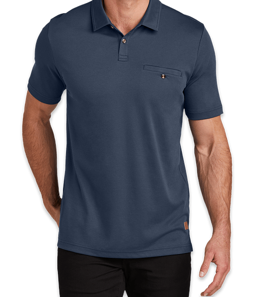 TravisMathew Sunsetters Pocket Polo in Blue Nights