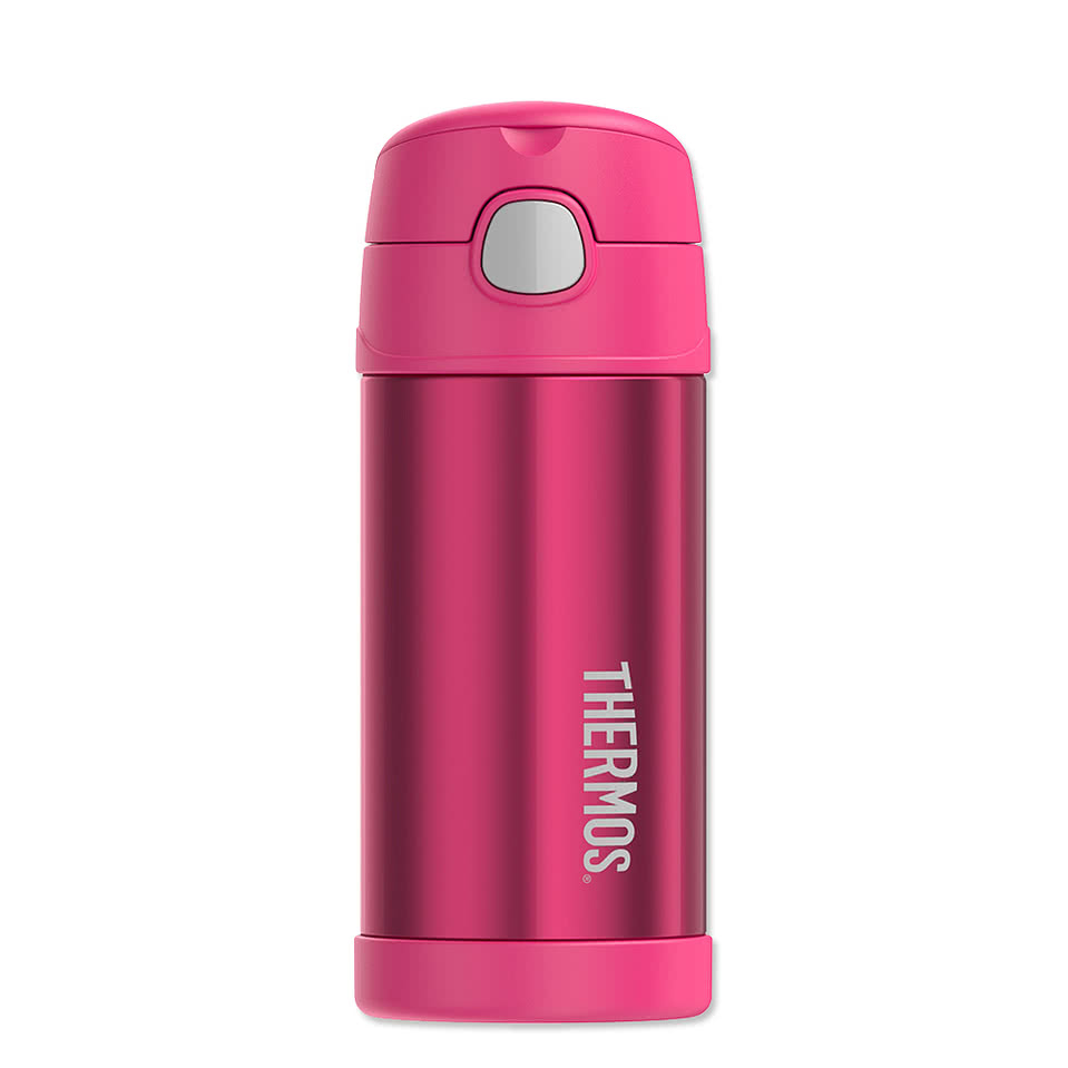 Thermos 12 oz. Stainless Steel Kids Water Bottle with Straw