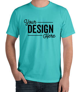 Royal Apparel USA-Made Organic T-shirt - Color: Scuba Blue