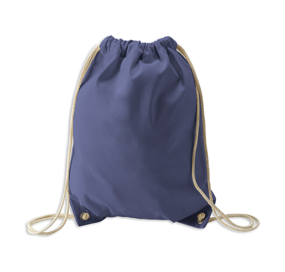 Full Color Natural Cotton Drawstring Bag-default