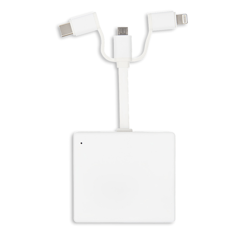 Full Color Flamingo 3,000 mAh 3-in-1 Power Bank-default