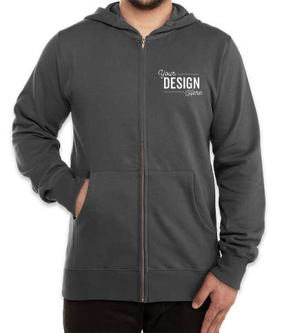 Econscious Organic/Recycled Zip Hoodie - Charcoal