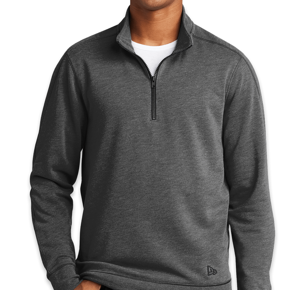 New Era Tri-Blend Quarter Zip Pullover-default
