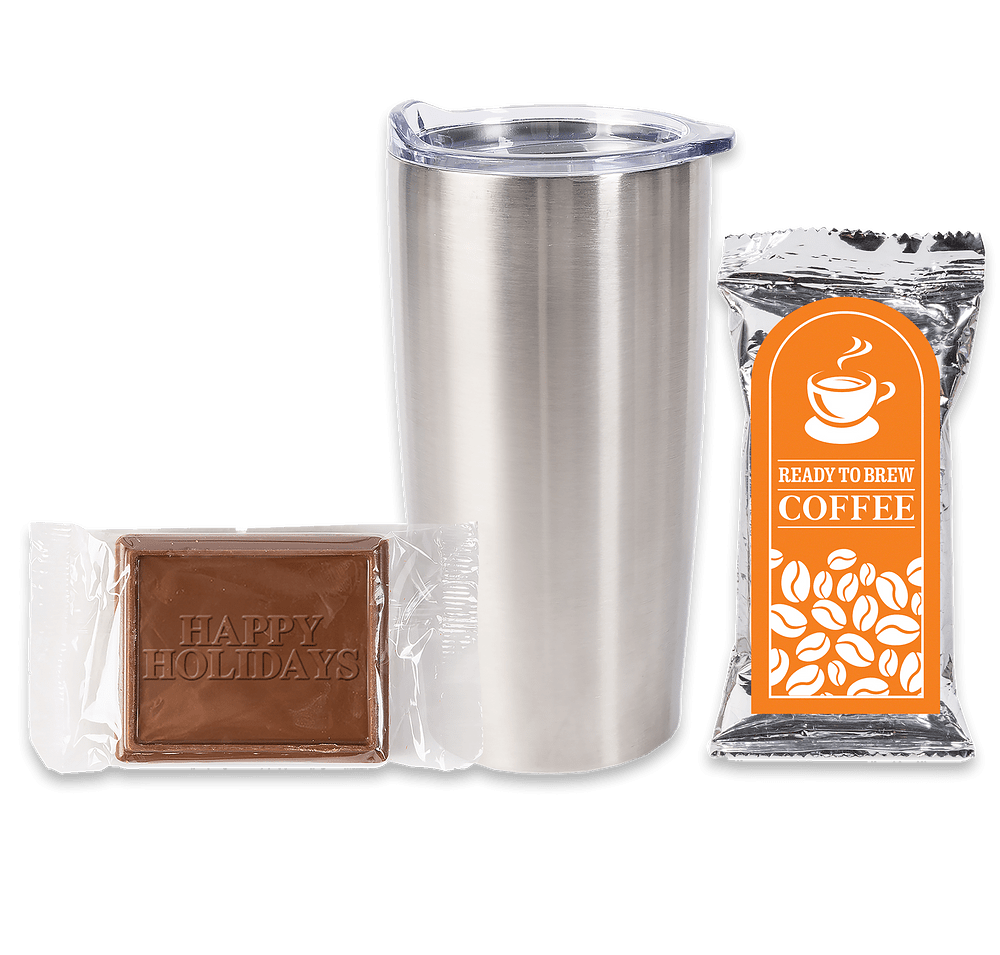 20 oz. Tumbler with Coffee Pack and Happy Holidays Cookie Gift Set-default