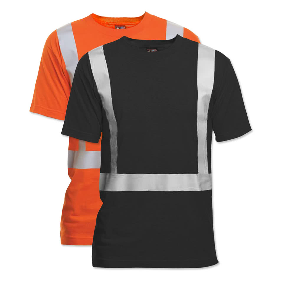 Bayside USA-Made Reflective 100% Cotton T-shirt
