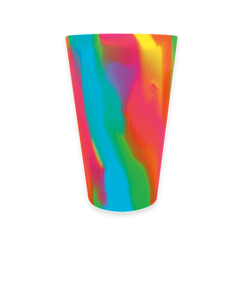 Silipint 16 oz. Straight Up Silicone Pint Glass  in Hippie Hops