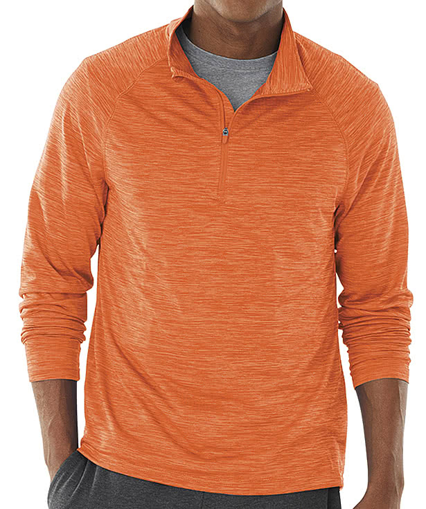 Charles River Space Dyed Quarter Zip Performance Shirt