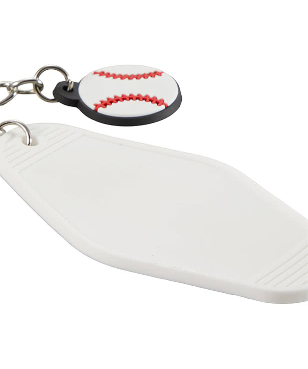 Baseball Motel Keychain