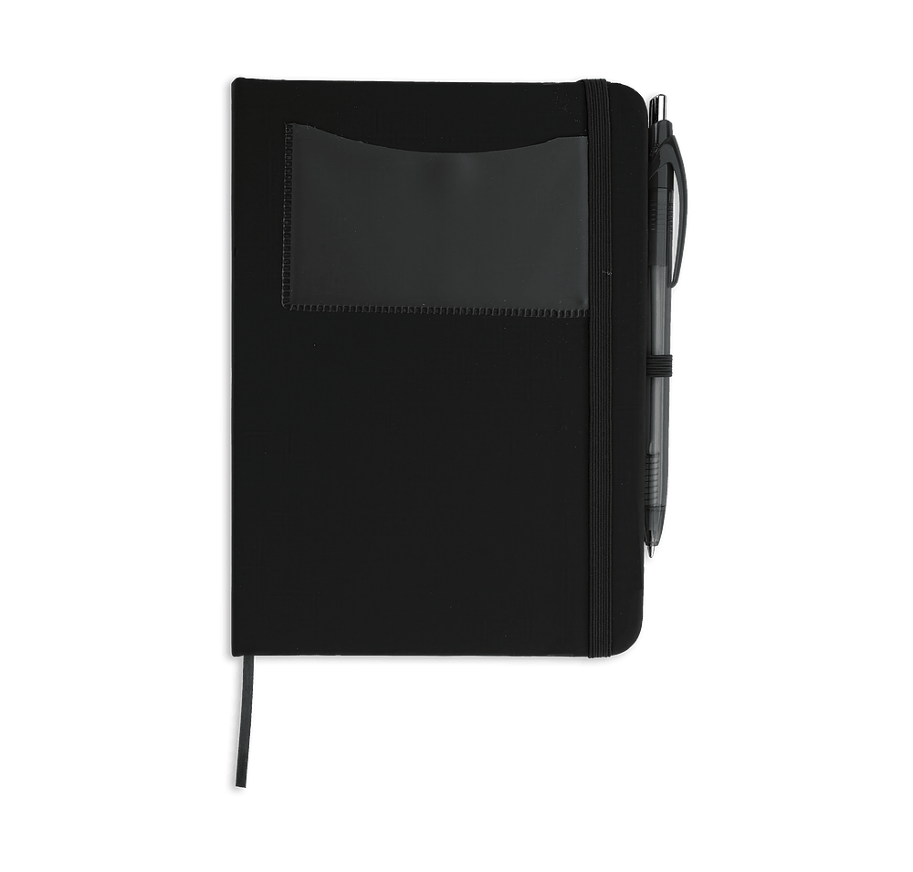 Business Card Pocket Notebook with Element Slim Pen-default