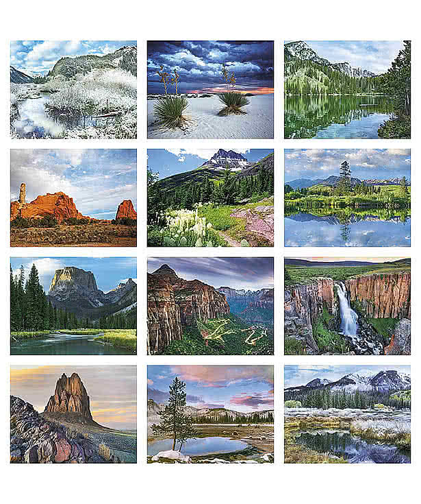 Full Color Rocky Mountains Spiral Wall Calendar