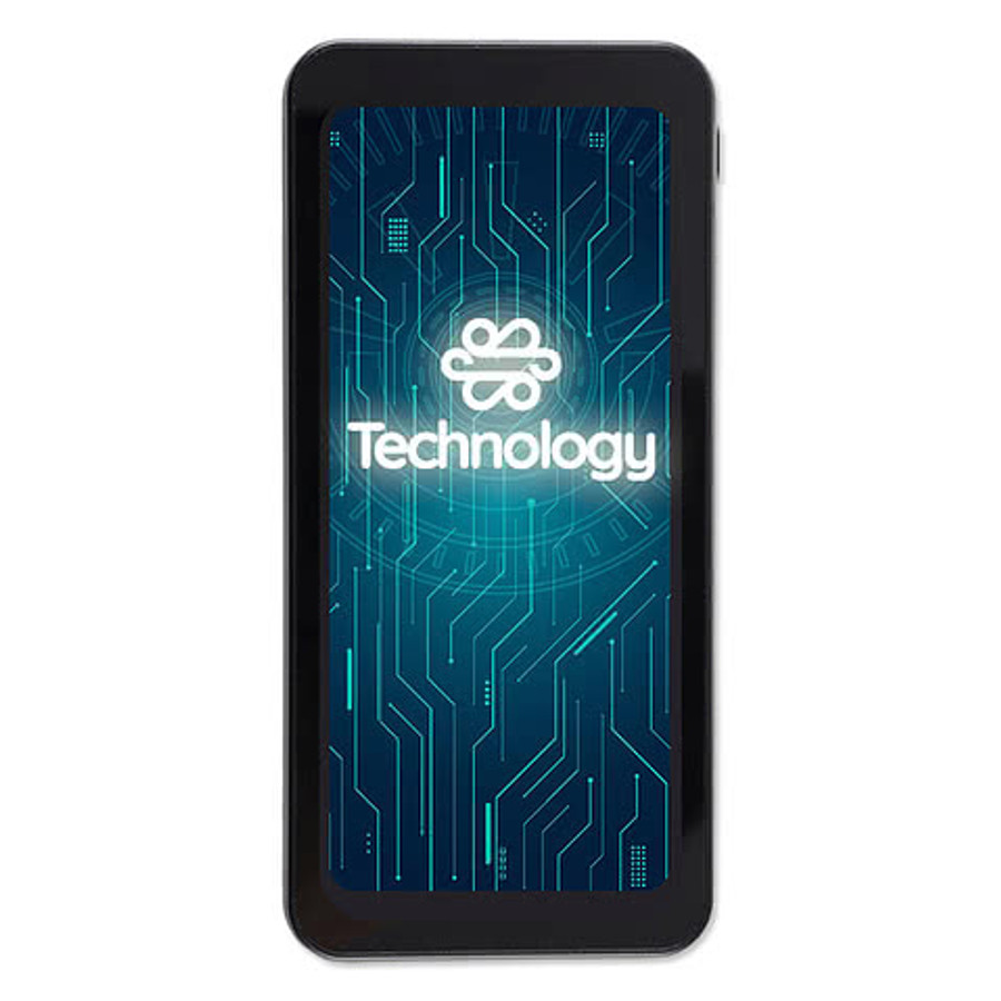 Full Color PowerGlow Illuminating 10,000 mA Wireless Power Bank in Black
