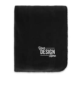 Port Authority Fleece Blanket with Strap - Color: Black