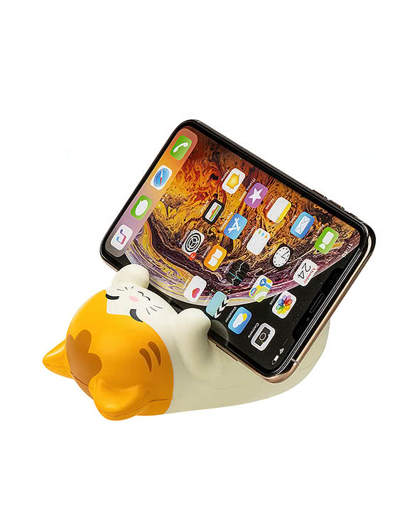 Kute Kitty Munchkin Cat Stress Reliever & Phone Holder