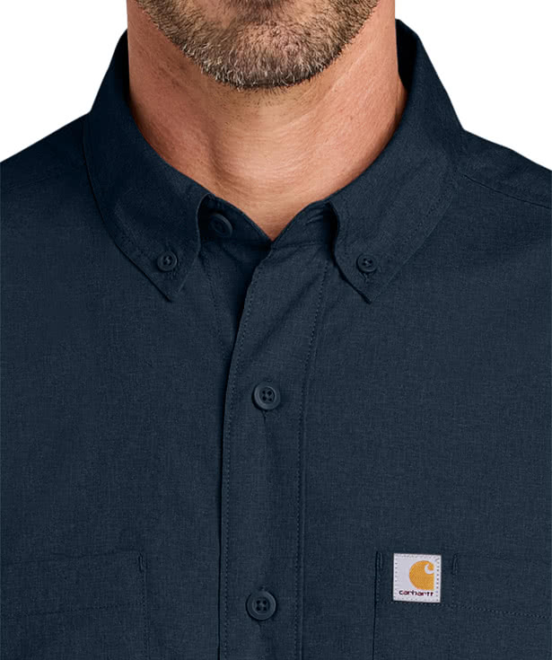 Carhartt Force Sun Defender Short Sleeve Work Shirt - Embroidered