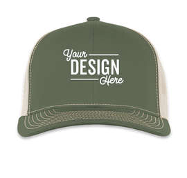 Pacific Headwear Contrast Stitch Snapback Trucker Hat
