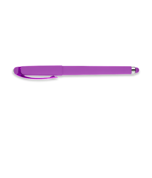 Callahan Recycled Gel Stylus Pen (black ink) in PURPLE