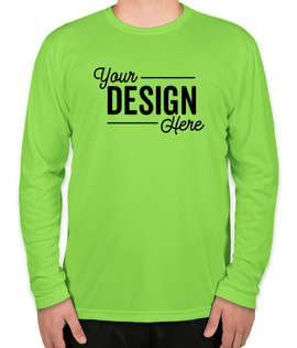 Sport-Tek Tall Competitor Long Sleeve Performance Shirt - Color: Lime Shock
