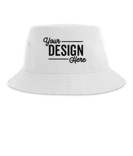 Atlantis Headwear Geo Recycled Bucket Hat - Color: White