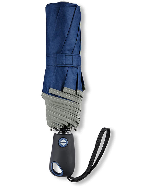 42" Auto-Open Umbrella With Reflective Trim