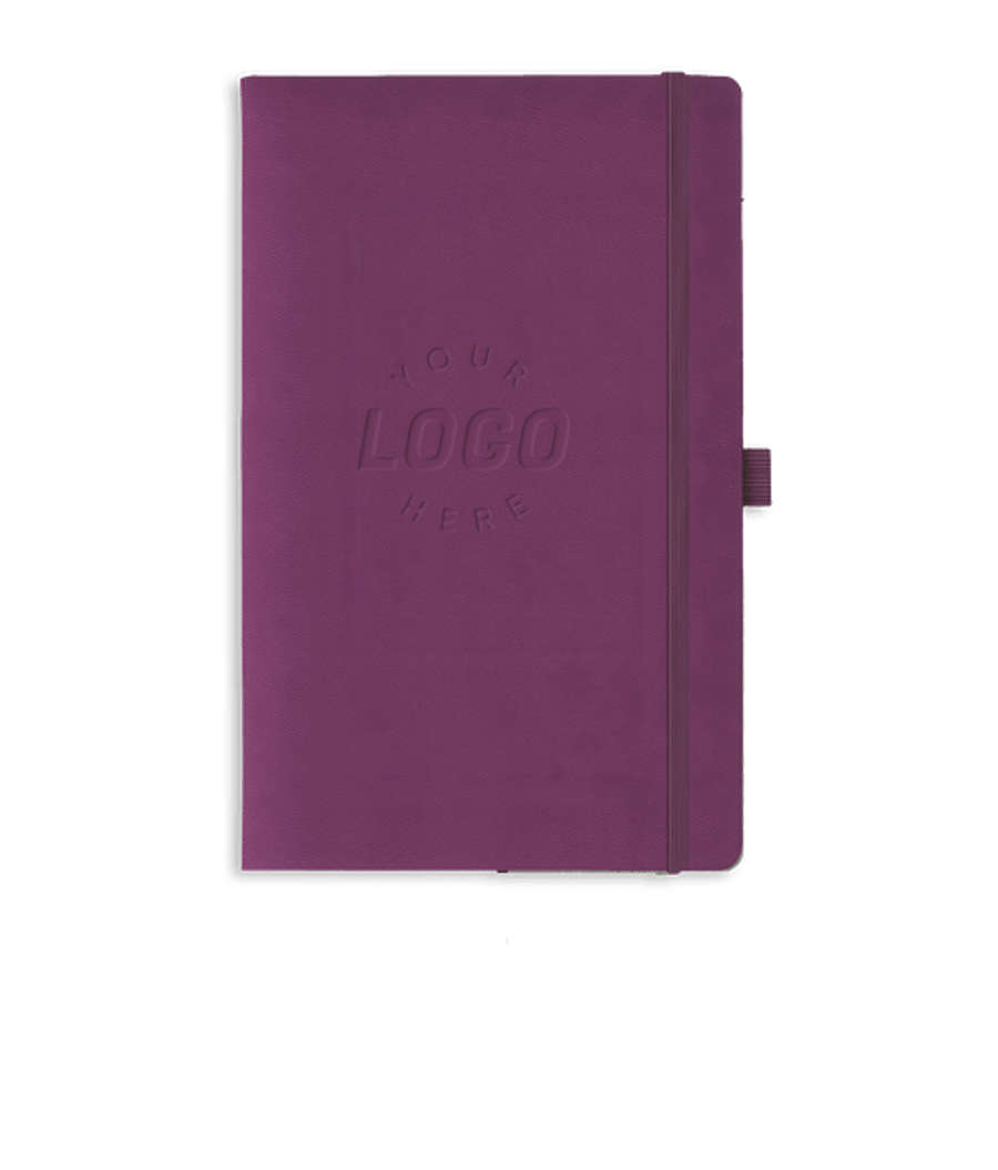 Castelli Debossed Tucson Dotted Medio Hard Cover Notebook in Purple