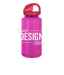 32 oz. Nalgene Tritan On-The-Fly Water Bottle - Color: Eggplant / Beet Red