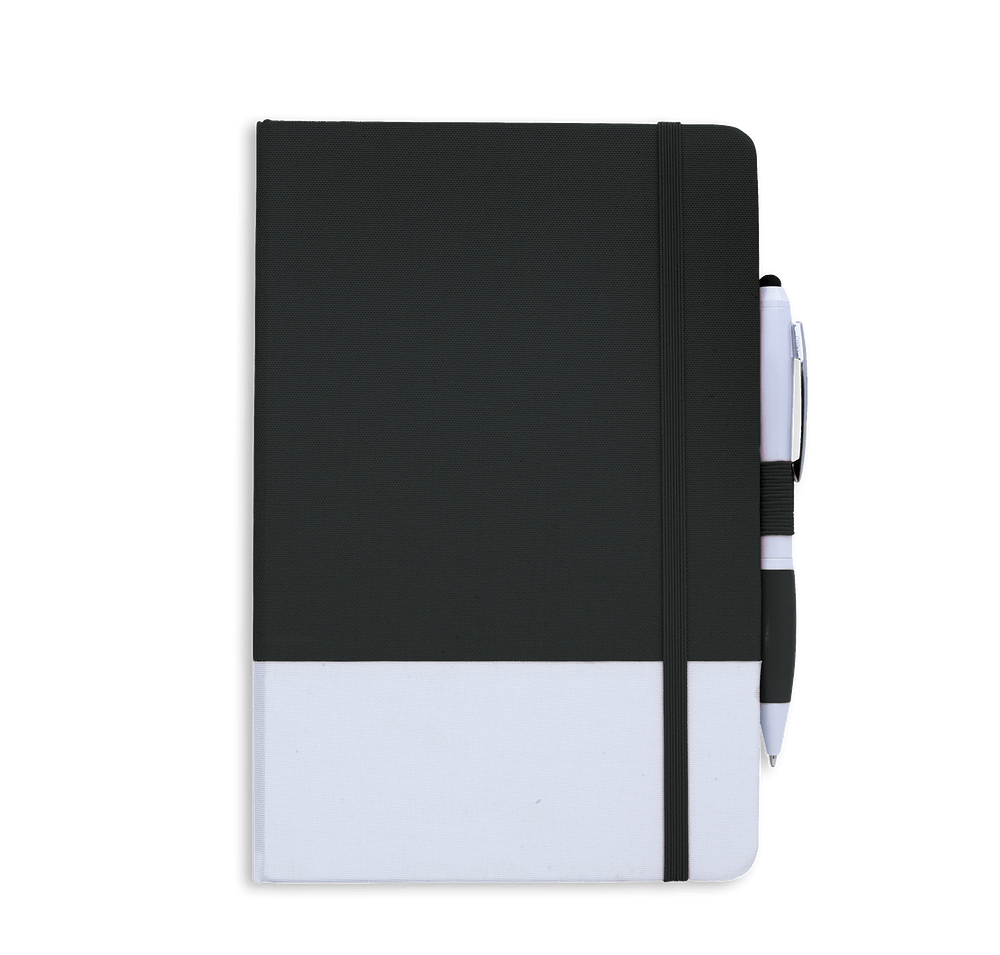 Debossed PrevaGuard Notebook with Ion Stylus Pen-default