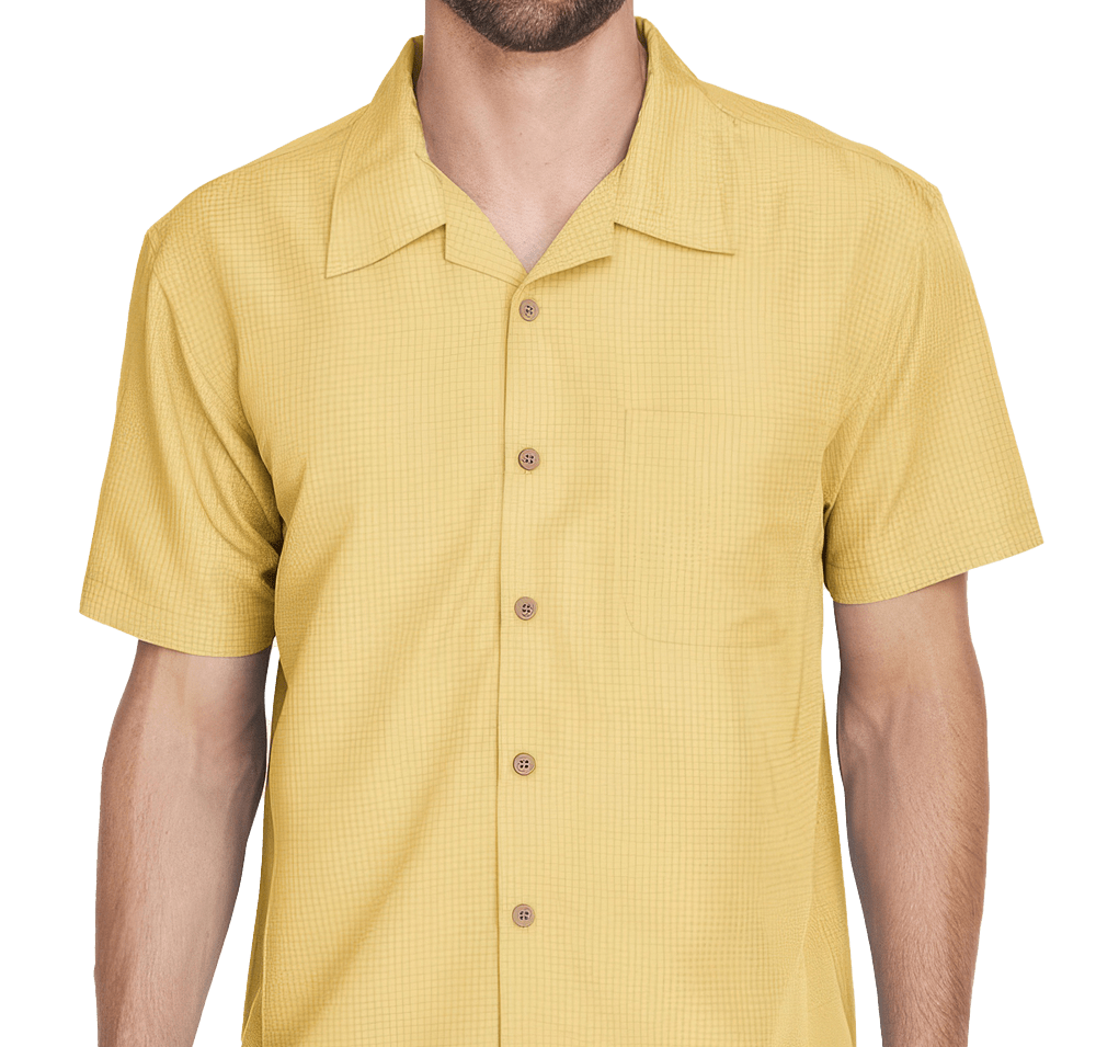 Harriton Barbados Textured Camp Shirt-default