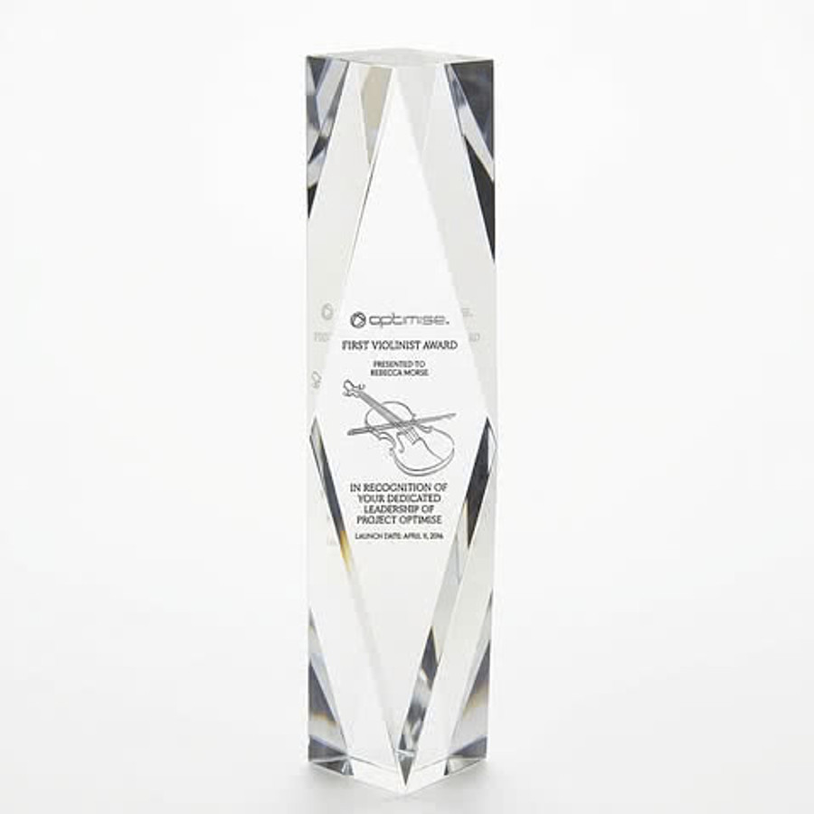 Small Chairmans 3D Award in Clear