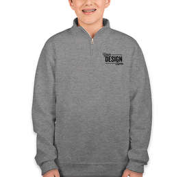 Jerzees Youth Nublend Quarter Zip Sweatshirt - Color: Oxford