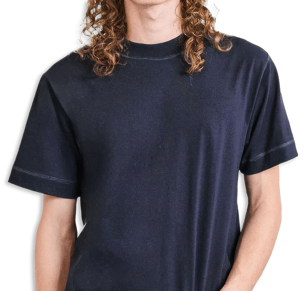 American Apparel Heavyweight Mid-Length Cotton T-shirt-default
