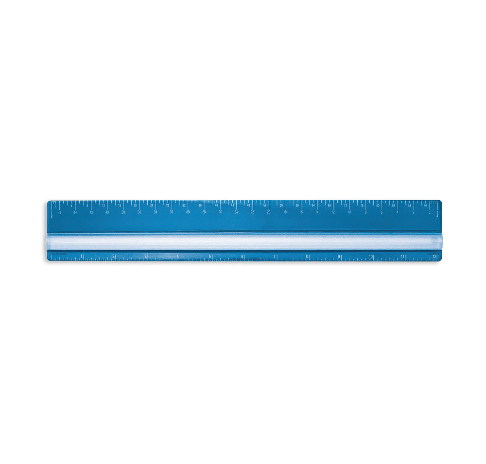 Full Color 12" Magnifying Ruler-default
