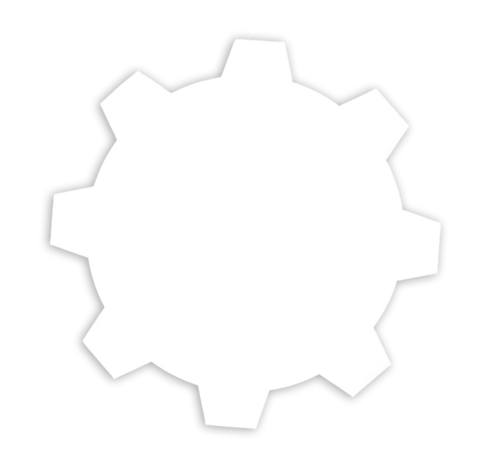 Full Color Re-Stick-It 3.5 in. x 3.5 in. Gear Shaped Reusable Decal-default