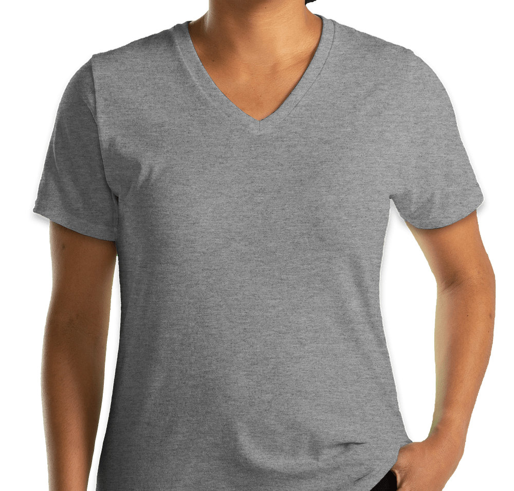 Port & Company Women's Core Cotton V-Neck T-shirt-default
