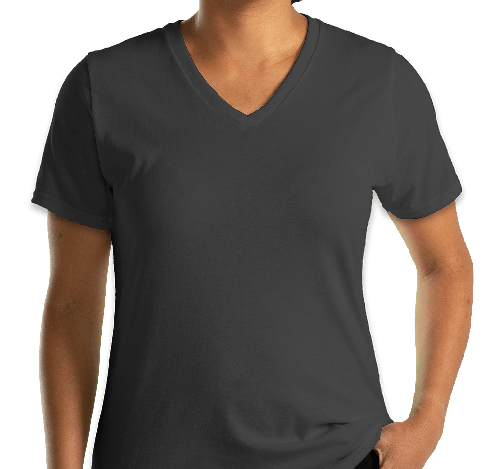Port & Company Women's Core Cotton V-Neck T-shirt-default