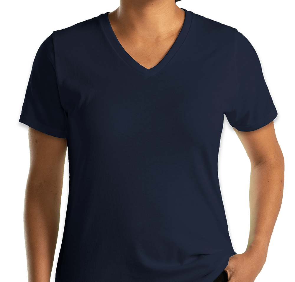 Port & Company Women's Core Cotton V-Neck T-shirt-default