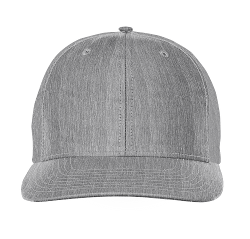 Richardson Twill Back Snapback Trucker Hat in Heather Grey