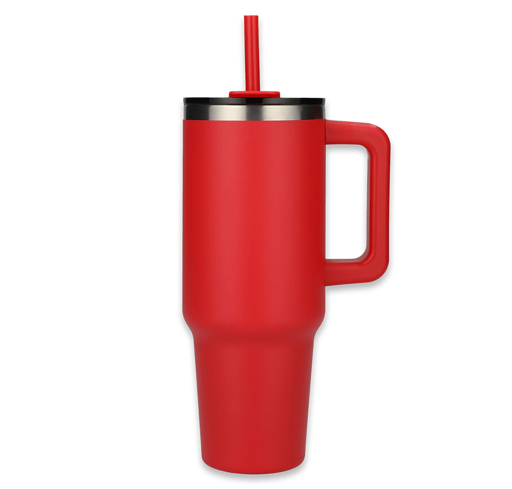 Laser Engraved 40 oz. Pinnacle Stainless Steel Tumbler with Straw-default