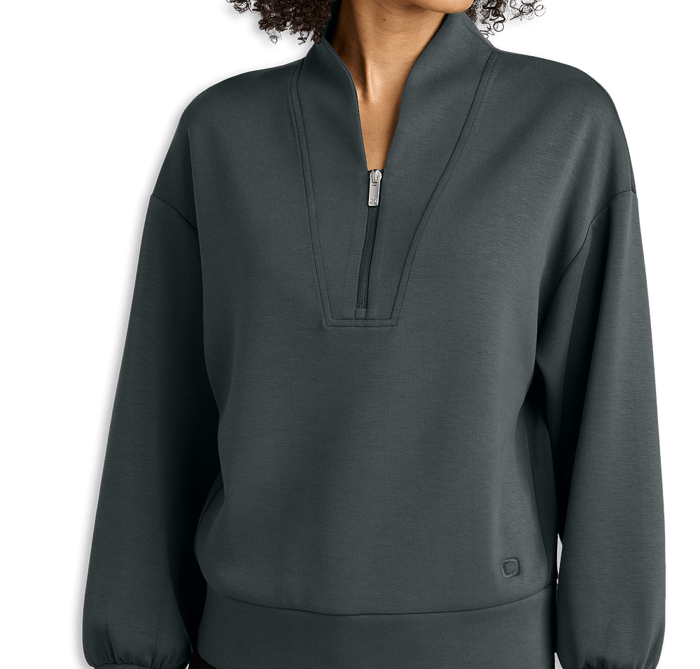 OGIO Women’s Transcend Recycled Quarter Zip Sweatshirt-default
