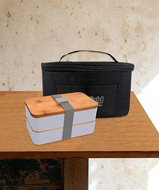 Stackable Bento Box with Insulated Carrying Case