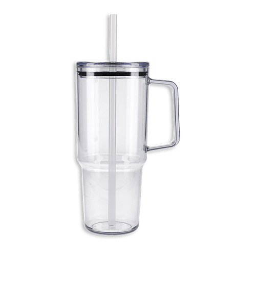 40 oz. Lucien Acrylic Eco Tumbler with Straw in Clear