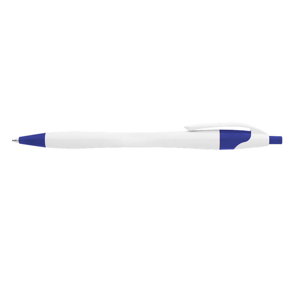 Dart White Body Retractable Pen (black ink)-default