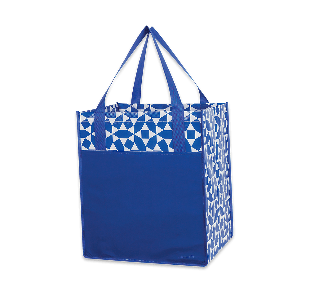 Geometric Non-Woven Shopper Tote Bag-default